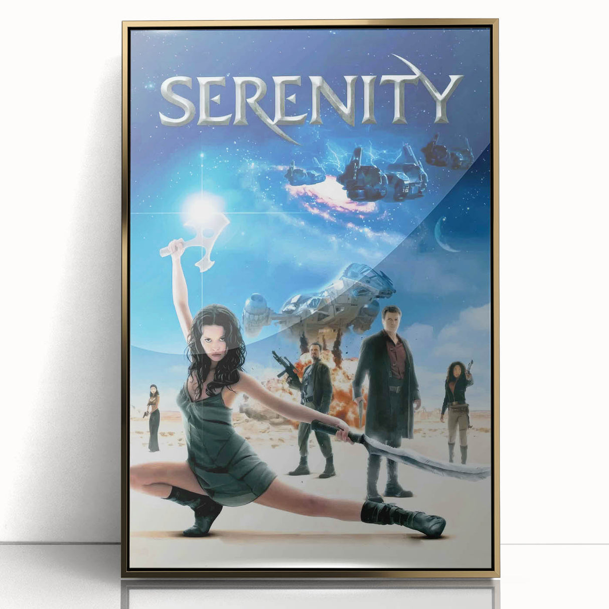 2000s Vintage Movie Posters - Serenity Sci-Fi Action Wall Art