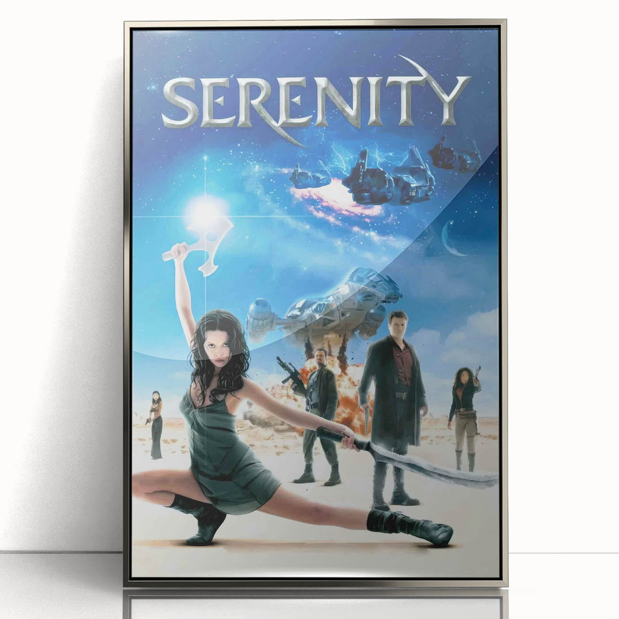 2000s Vintage Movie Posters - Serenity Sci-Fi Action Wall Art
