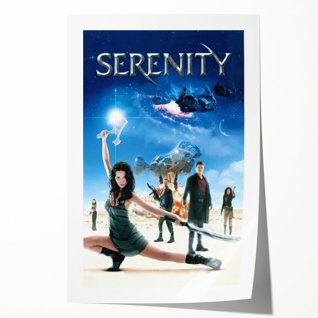 2000s Vintage Movie Posters - Serenity Sci-Fi Action Wall Art