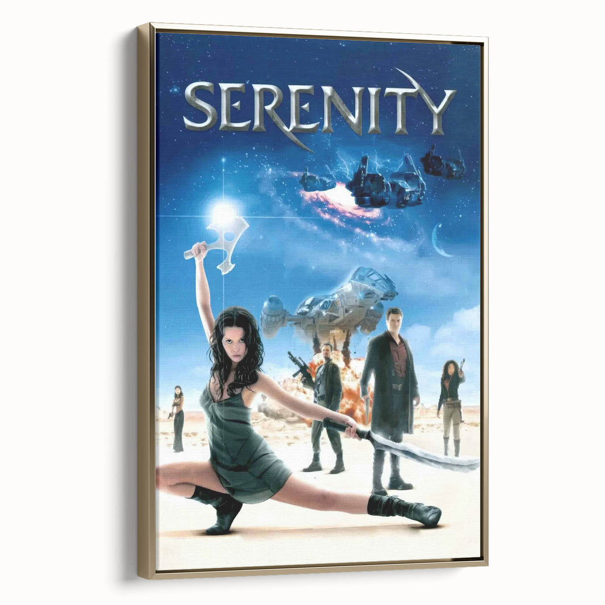 2000s Vintage Movie Posters - Serenity Sci-Fi Action Wall Art