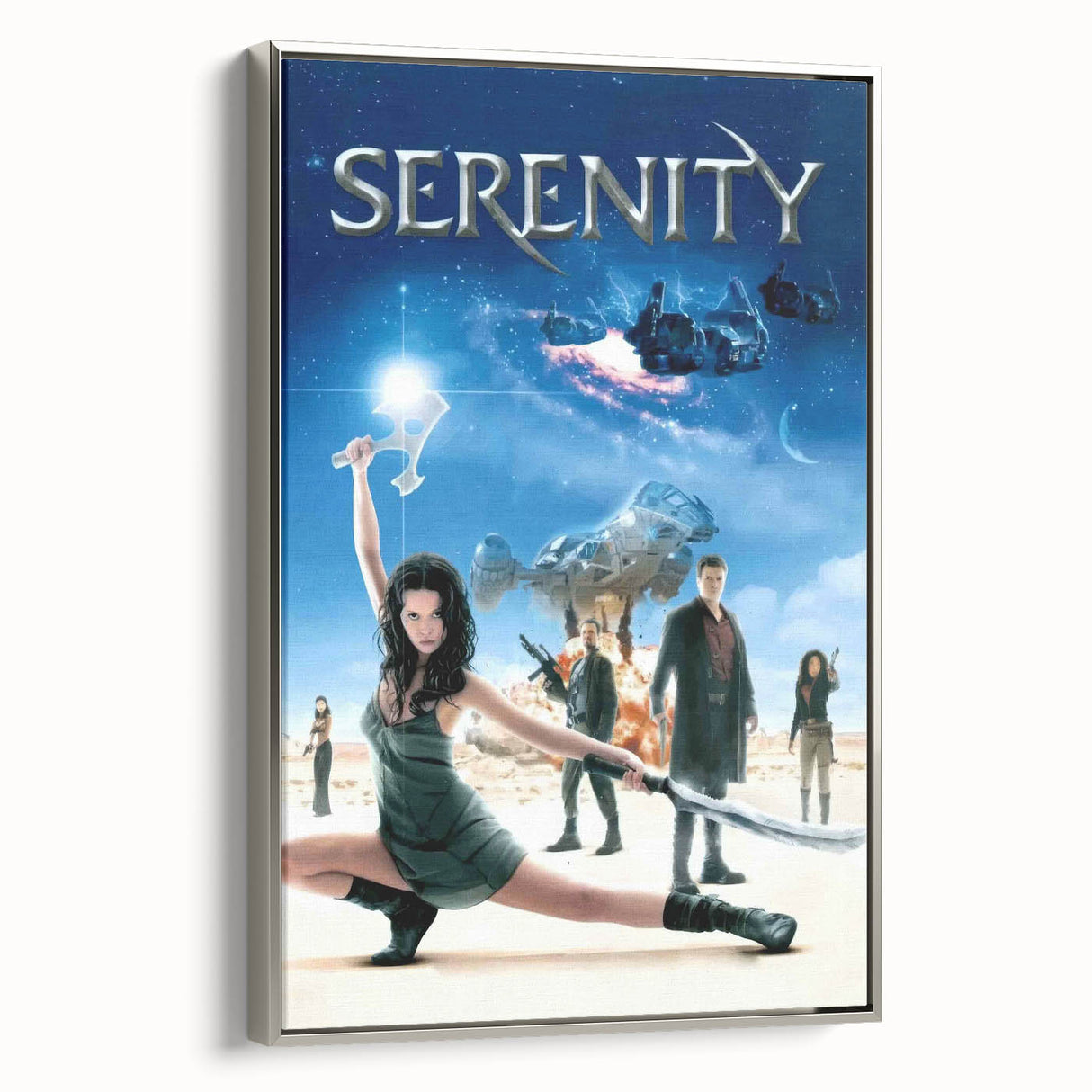 2000s Vintage Movie Posters - Serenity Sci-Fi Action Wall Art