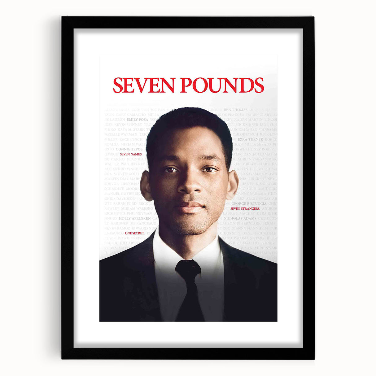2000s Vintage Movie Posters - Seven Pounds Emotional Film Art