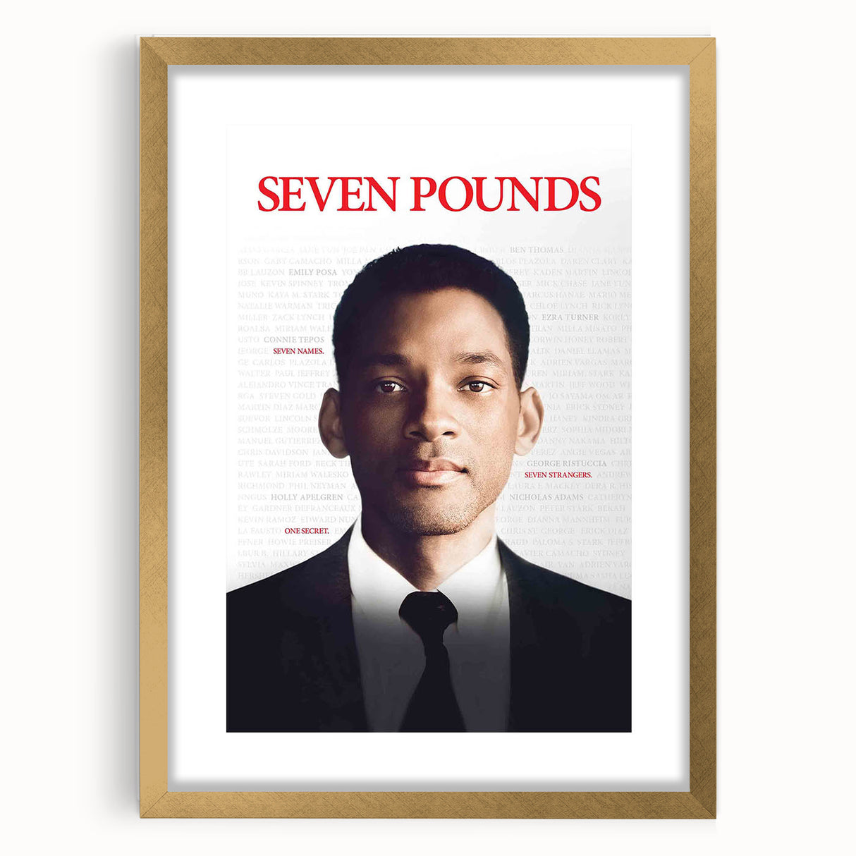 2000s Vintage Movie Posters - Seven Pounds Emotional Film Art