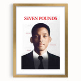 2000s Vintage Movie Posters - Seven Pounds Emotional Film Art