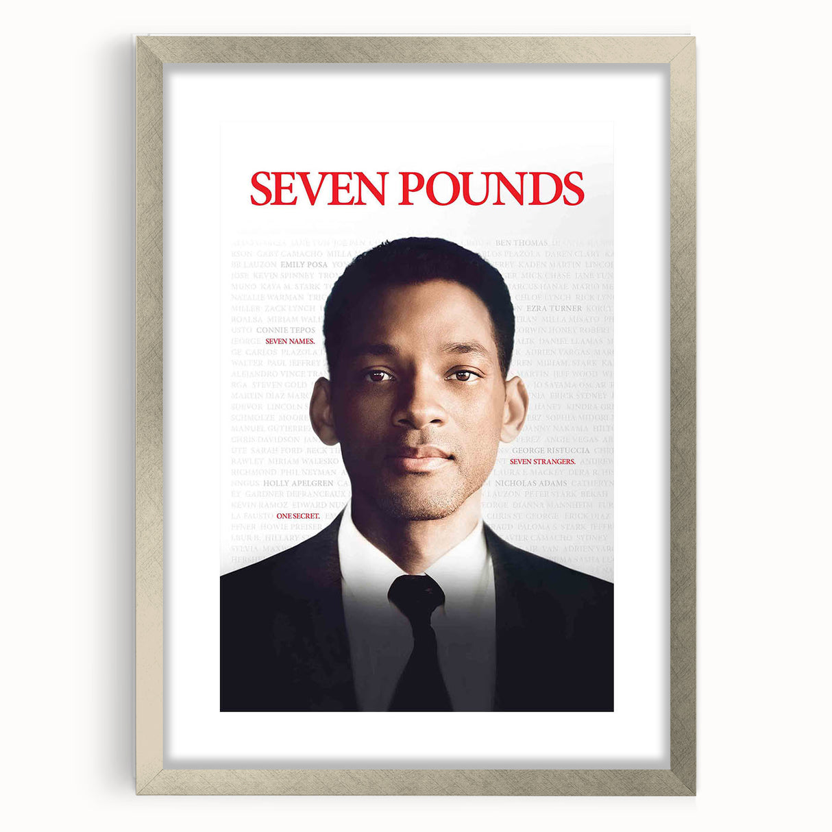 2000s Vintage Movie Posters - Seven Pounds Emotional Film Art