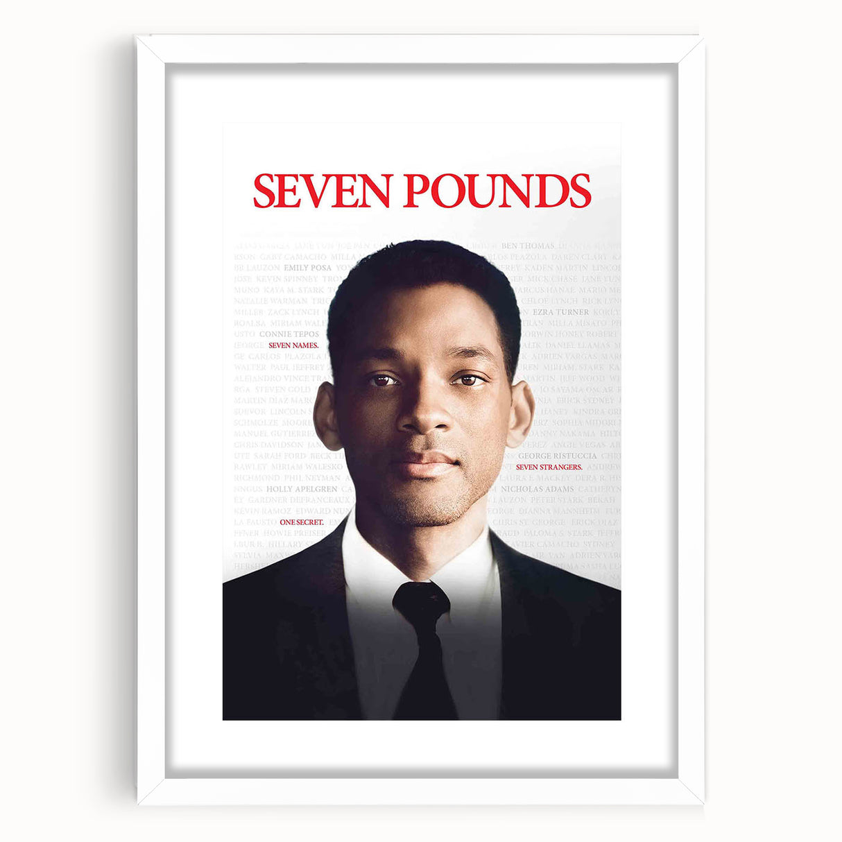 2000s Vintage Movie Posters - Seven Pounds Emotional Film Art