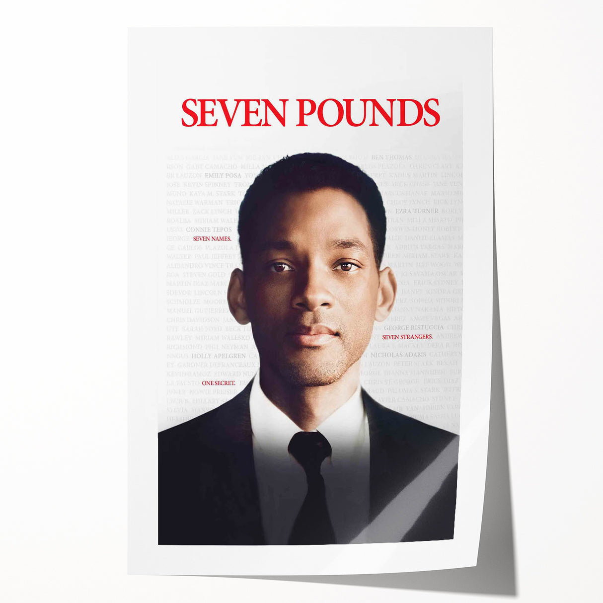2000s Vintage Movie Posters - Seven Pounds Emotional Film Art