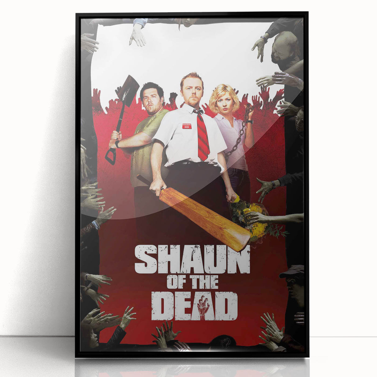 2000s Vintage Movie Posters - Shaun of the Dead Horror Comedy Art