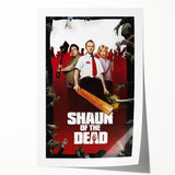 2000s Vintage Movie Posters - Shaun of the Dead Horror Comedy Art