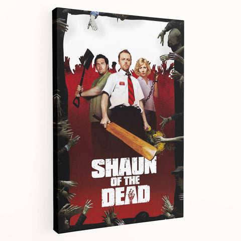 2000s Vintage Movie Posters - Shaun of the Dead Horror Comedy Art