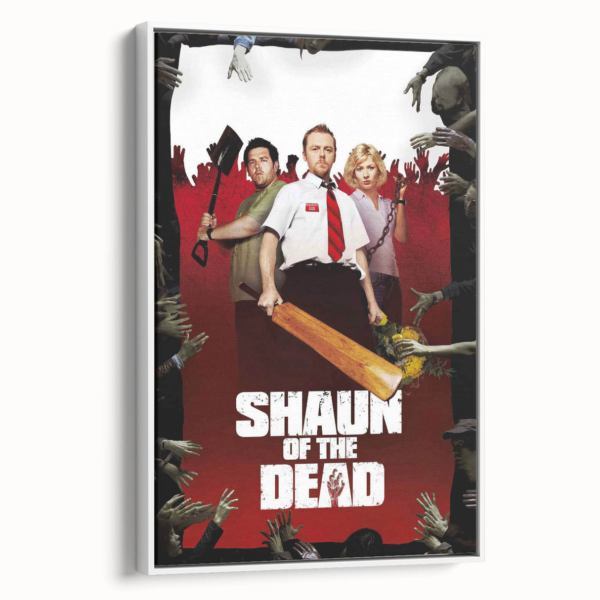 2000s Vintage Movie Posters - Shaun of the Dead Horror Comedy Art