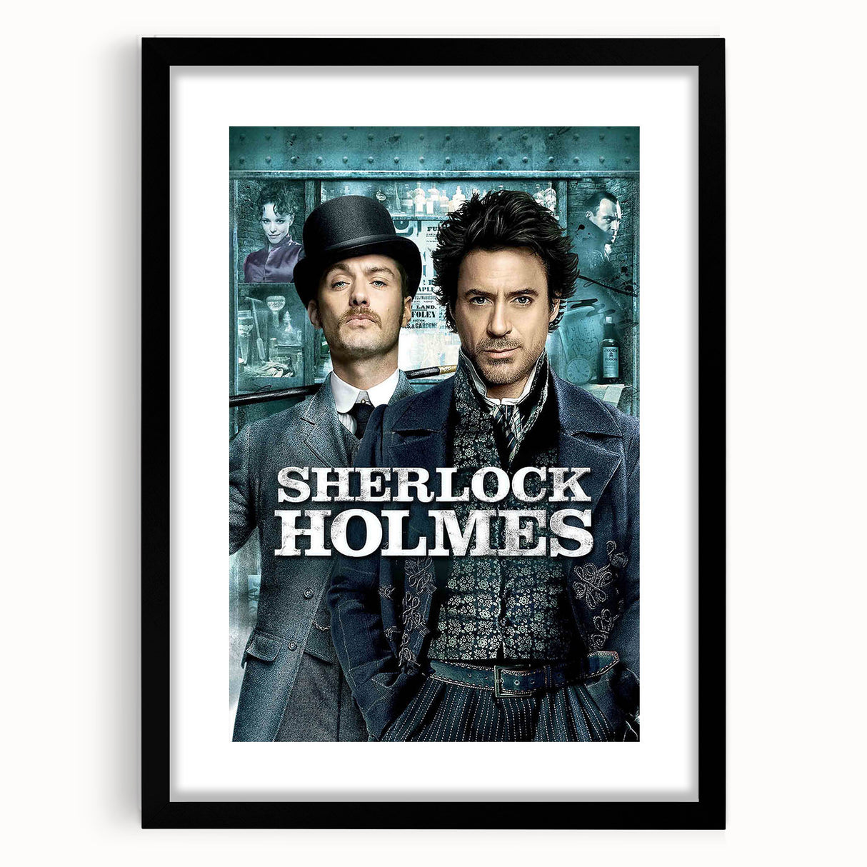 2000s Vintage Movie Posters - Sherlock Holmes Mystery Film Art