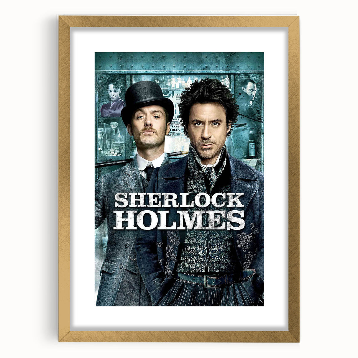 2000s Vintage Movie Posters - Sherlock Holmes Mystery Film Art