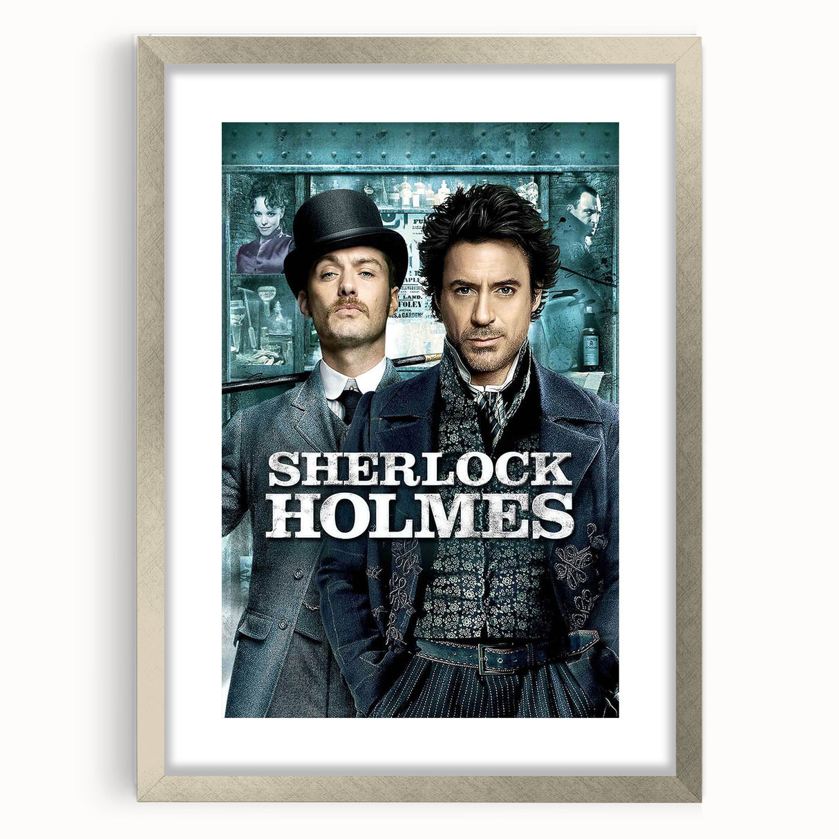 2000s Vintage Movie Posters - Sherlock Holmes Mystery Film Art