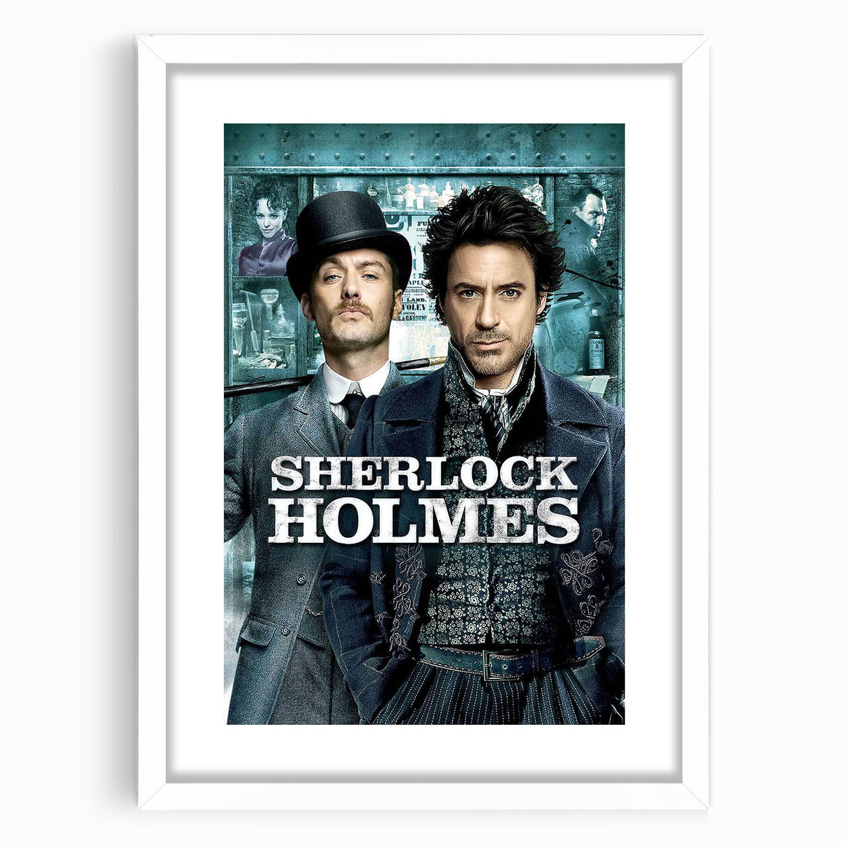 2000s Vintage Movie Posters - Sherlock Holmes Mystery Film Art