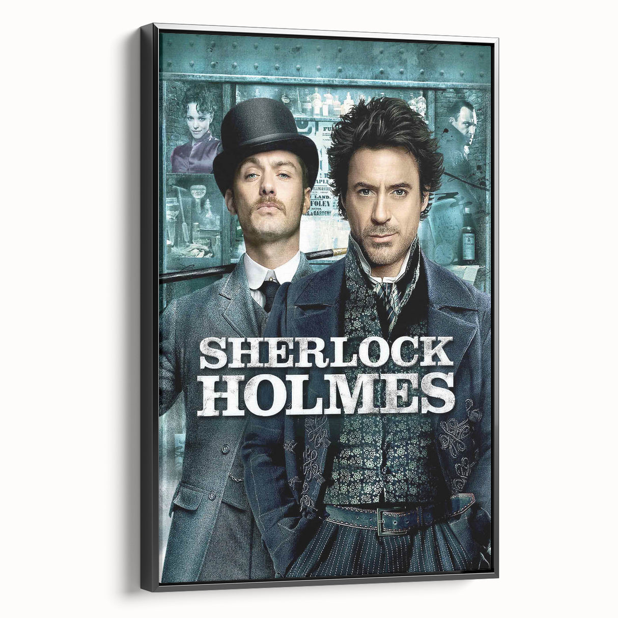 2000s Vintage Movie Posters - Sherlock Holmes Mystery Film Art
