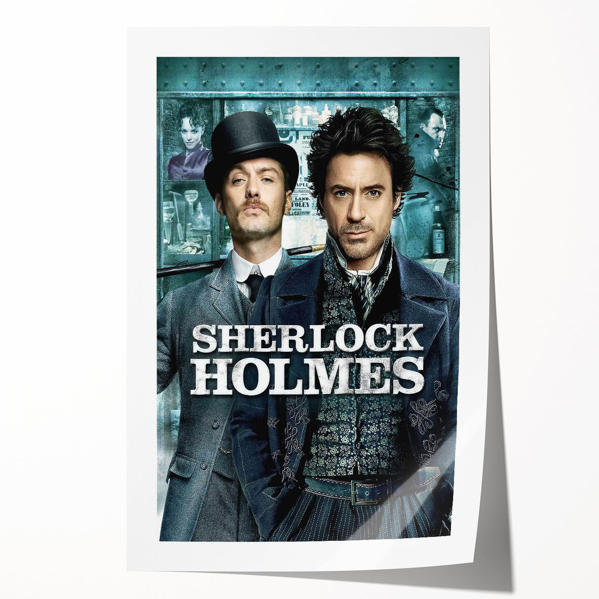 2000s Vintage Movie Posters - Sherlock Holmes Mystery Film Art