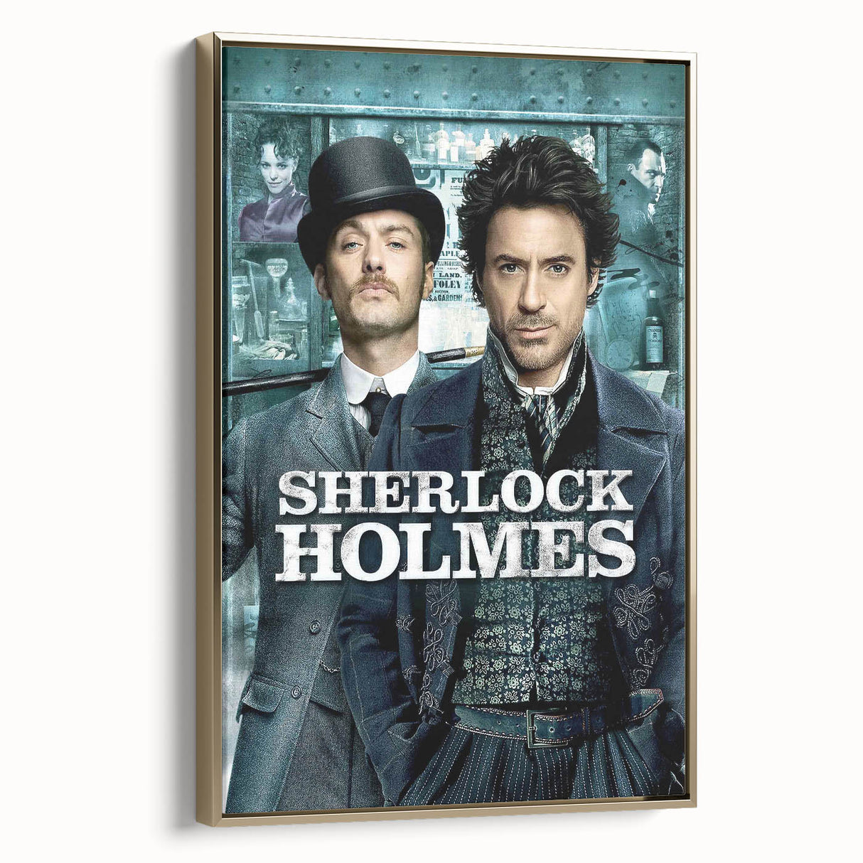 2000s Vintage Movie Posters - Sherlock Holmes Mystery Film Art