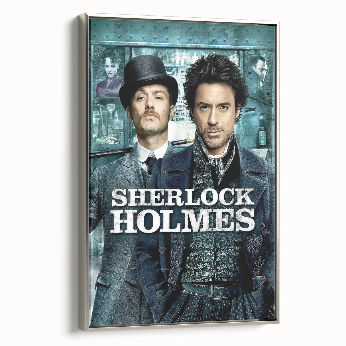 2000s Vintage Movie Posters - Sherlock Holmes Mystery Film Art