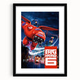 2010s Movie Poster Art - Big Hero 6 Retro Vintage Film Print