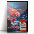 2010s Movie Poster Art - Big Hero 6 Retro Vintage Film Print