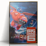 2010s Movie Poster Art - Big Hero 6 Retro Vintage Film Print