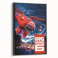 2010s Movie Poster Art - Big Hero 6 Retro Vintage Film Print