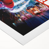 2010s Movie Poster Art - Big Hero 6 Retro Vintage Film Print