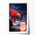 2010s Movie Poster Art - Big Hero 6 Retro Vintage Film Print