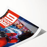 2010s Movie Poster Art - Big Hero 6 Retro Vintage Film Print