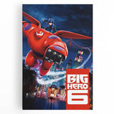 2010s Movie Poster Art - Big Hero 6 Retro Vintage Film Print
