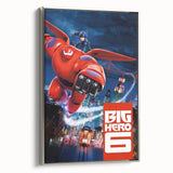 2010s Movie Poster Art - Big Hero 6 Retro Vintage Film Print