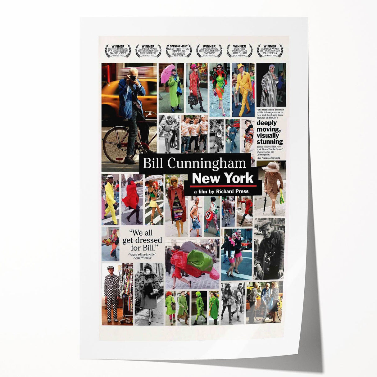 2010s Movie Poster Art - Bill Cunningham New York Vintage Film Print