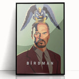 2010s Movie Poster Art - Birdman Retro Vintage Film Print