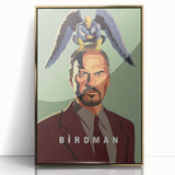 2010s Movie Poster Art - Birdman Retro Vintage Film Print