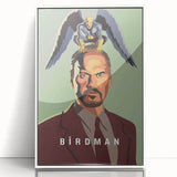 2010s Movie Poster Art - Birdman Retro Vintage Film Print
