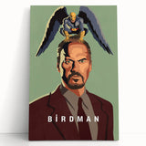 2010s Movie Poster Art - Birdman Retro Vintage Film Print