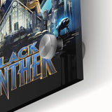 2010s Movie Poster Art - Black Panther Retro Vintage Film Print