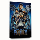 2010s Movie Poster Art - Black Panther Retro Vintage Film Print