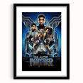 2010s Movie Poster Art - Black Panther Retro Vintage Film Print