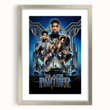 2010s Movie Poster Art - Black Panther Retro Vintage Film Print