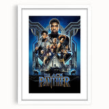 2010s Movie Poster Art - Black Panther Retro Vintage Film Print