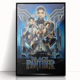 2010s Movie Poster Art - Black Panther Retro Vintage Film Print