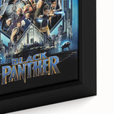 2010s Movie Poster Art - Black Panther Retro Vintage Film Print