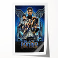 2010s Movie Poster Art - Black Panther Retro Vintage Film Print