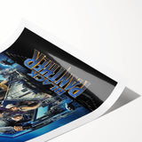 2010s Movie Poster Art - Black Panther Retro Vintage Film Print