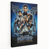 2010s Movie Poster Art - Black Panther Retro Vintage Film Print
