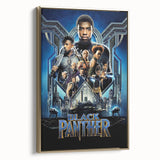 2010s Movie Poster Art - Black Panther Retro Vintage Film Print