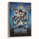 2010s Movie Poster Art - Black Panther Retro Vintage Film Print