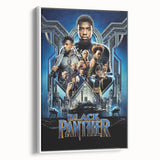 2010s Movie Poster Art - Black Panther Retro Vintage Film Print